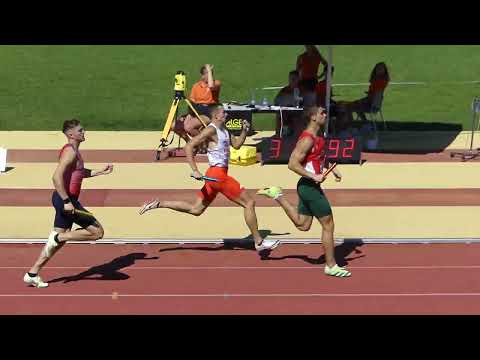 Ajide Dániel, Steigerwald Ernő, Wahl Zoltán és Molnár Attila U23-as országos csúcsa 4x400 m-en
