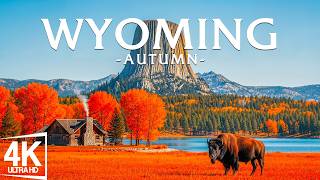 Autumn in Wyoming 4K 🍁 Grand Teton, Golden Forests and Endless Mountain Valleys Beneath Fall Skies