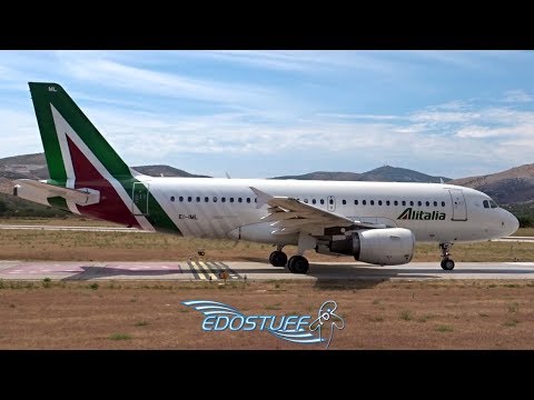 Alitalia - Airbus A319-112 EI-IML - Takeoff from Split Airport LDSP/SPU