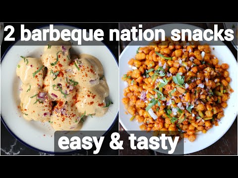 2 easy barbecue nation snacks recipes | cajun potatoes with mayonnaise & crispy corn recipe