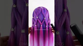 Easy hairstyle for girls 🎀 #braids #beauty #hair #viral #hairstyles
