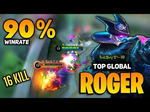 90% WINRATE! Roger 100% Beast [ Top Global Roger Best Build ] By TнεSнү࿐神 - Mobile Legends
