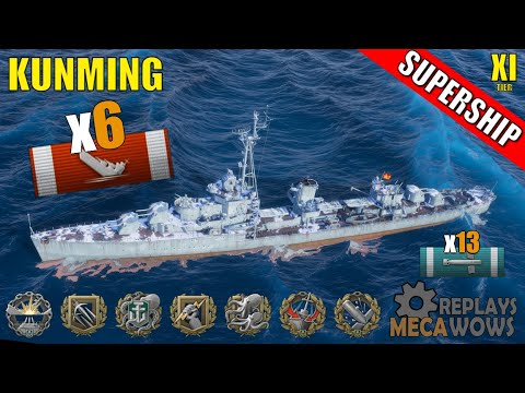Kunming 6 Kills & 251k Damage | World of Warships Gameplay