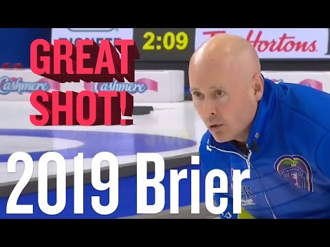 2019 Tim Hortons Brier - Kevin Koe (AB) - Tough hit for the win vs. WC