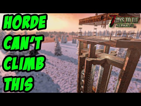 Day 7000 Horde destroyed with ease! (7 Days to Die: Alpha 20)