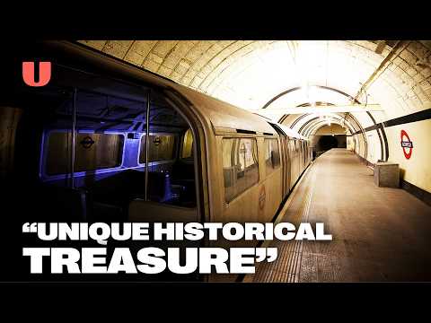 Inside the abandoned Aldwych Underground station