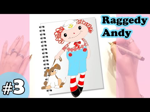 Raggedy Andy Doll Design Sketch | Watch me draw Episode 3