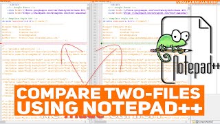 How to Compare two files using Notepad++