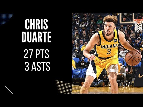Chris Duarte Highlights vs. Golden State Warriors | 1/20/22 | 27 Pts, 3 Asts