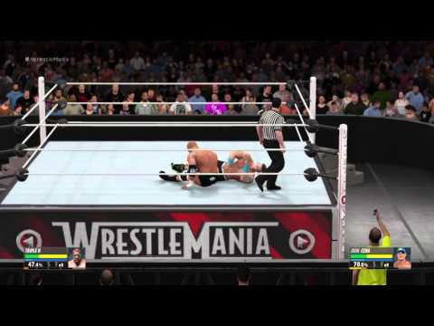 WWE2K16 Title Match Cena VS Triple H