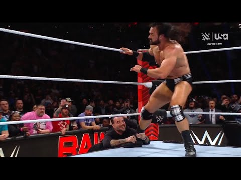 Drew McIntyre vs. Jey Uso vs. Ricochet vs. Bronson Reed  - WWE RAW 4/8/2024
