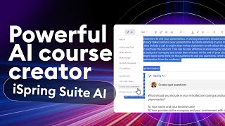 Top AI Tool for Instructional Designers | Create Courses 5x Faster with iSpring Suite AI