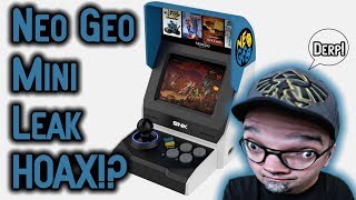 SNK Neo Geo Mini Reveal Leak A Hoax?! Several Problems I Notice!