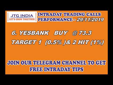 29/11/2019 - INTRADAY TRADING TIPS PERFORMANCE -JTG INDIA - THETA