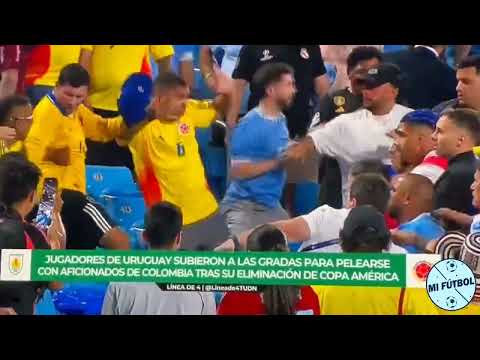 Pelea Después del partido de Colombia VS Uruguay