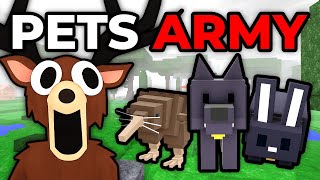Can I Make The BIGGEST PET ARMY In 99 Nights In The Forest?!