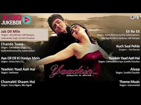 Yaadein Movie All Songs | Hrithik Roshan, Kareena Kapoor | Audio Jukebox | Superhit Movie Songs