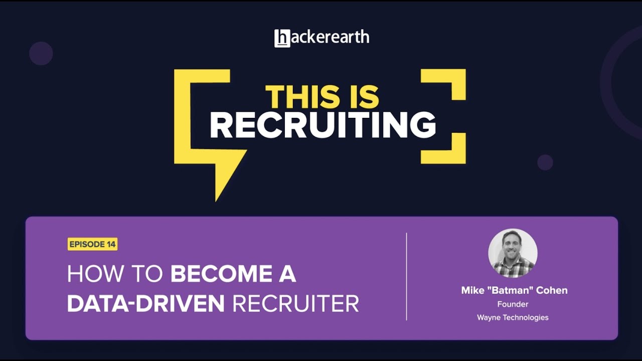 Webinar: How to become a data-driven recruiter