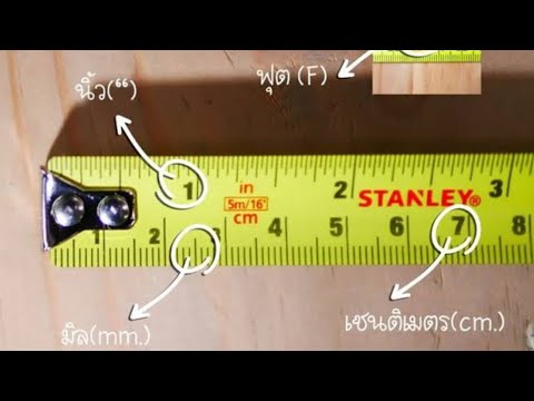 การอ่านตลับเมตร ที่บางคนไม่ค่อยรู้