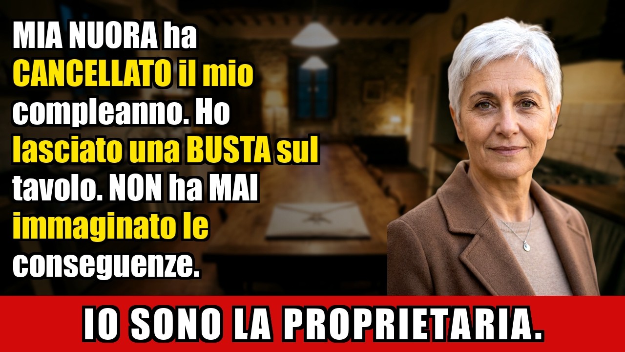Mia nuora cancellò il mio compleanno per festeggiare sua madre. Tre giorni dopo scoprì che la casa non era mai stata sua