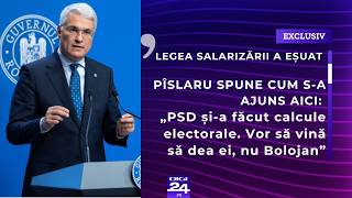 Legea Salarizării a eșuat. Pîslaru spune cum s-a ajuns aici: „PSD și-a făcut calcule electorale”