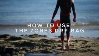 How to use the Zone3 28L Swim Buoy Dry Bag