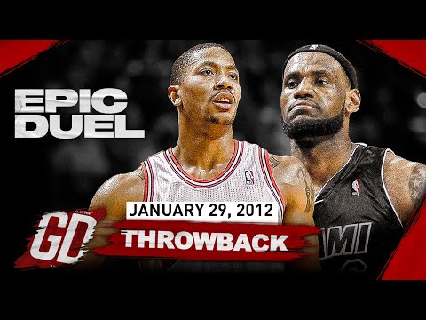 The Game MVP LeBron James Met MVP Derrick Rose 🔥 One of The Greatest NBA Duels | January 29, 2012