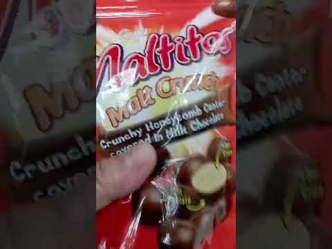 GOYA MALTITOS MALT CRUNCH #asmr #crunchy honeycomb center covered in milk chocolate #trending #short