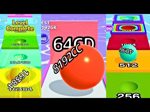 Ball Run 2048 vs Infinity Mode (16CE) vs Ball Run Infinity | Max Levels Gameplay