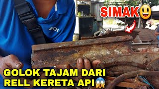 Download lagu 🔴Simak Cara Produksi Golok Super Tajam/Baja Langkah Dari Rell Kereta Api👉🔪 mp3 Download lagu 🔴Simak Cara Produksi Golok Super Tajam/Baja Langkah Dari Rell Kereta Api👉🔪 mp3