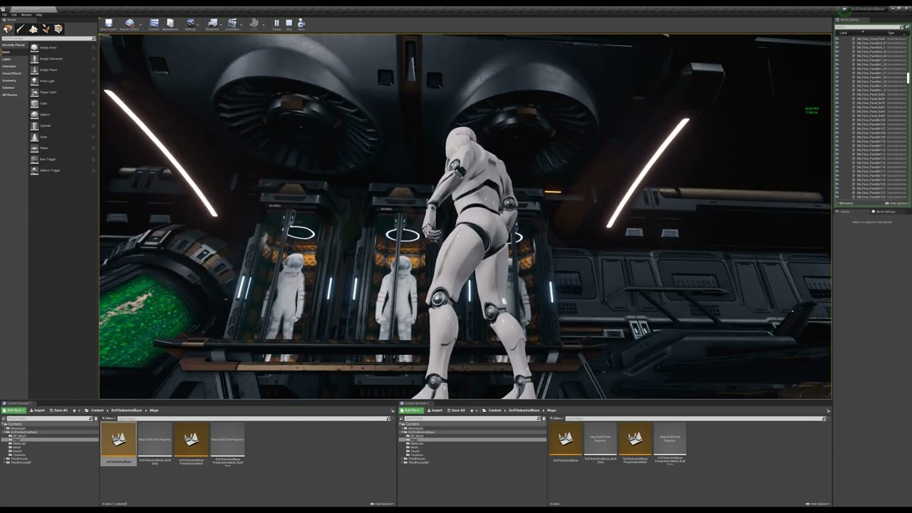 Sci-Fi Industrial Base Unreal Engine 4 3D Model