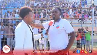 Macalin Xamaan oo looga sara kacay Garoonka Stadium Muqdisho ayaa yiri Taageerayaash..