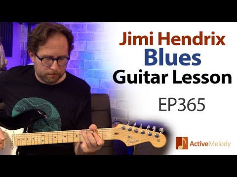 Jimi Hendrix blues guitar lesson - Hendrix inspired rhythm & lead in this blues guitar lesson -EP365