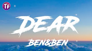 Download lagu Dear by Ben&Ben - Dear (Lyrics) mp3