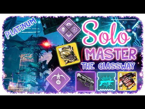 Solo 1340 Ordeal Master Nightfall Hunter - The Glassway - Destiny 2 - Commentary ( No Boss Cheese )