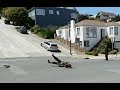 Brutal Skateboard Hill Bomb Crash