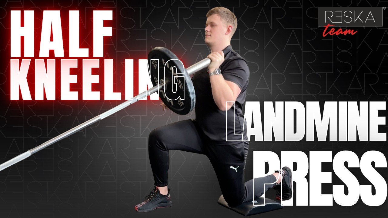 Half kneeling landmine press
