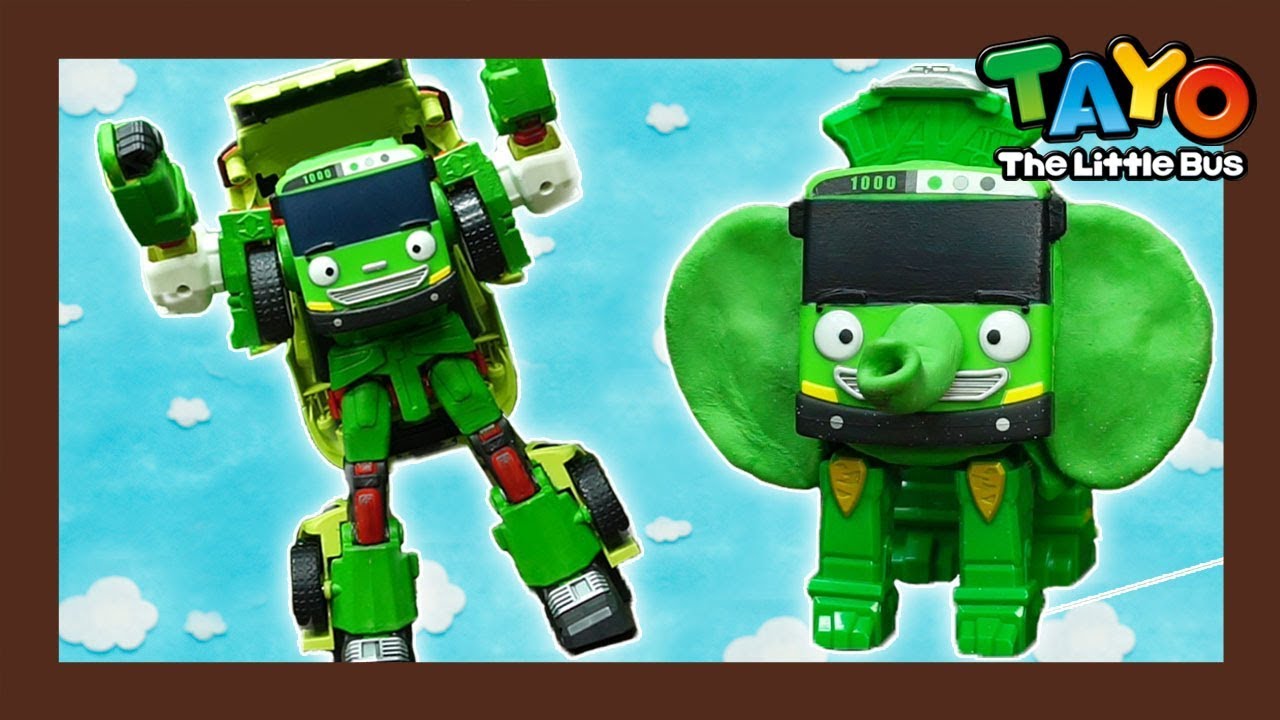 Tayo Rogi transforms as an elephane robot! l Tayo Rangers #9 l Tayo The Little Bus