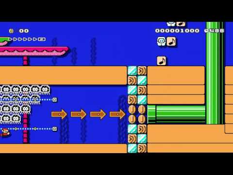 Cheep-Cheep race in the currents by Jeff 一SUPER MARIO MAKER一 NO COMMENTARY 1AN