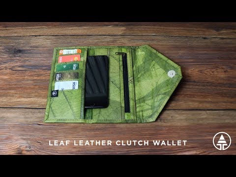 Leaf Leather Envelope Clutch Wallet - Stop Motion Animation