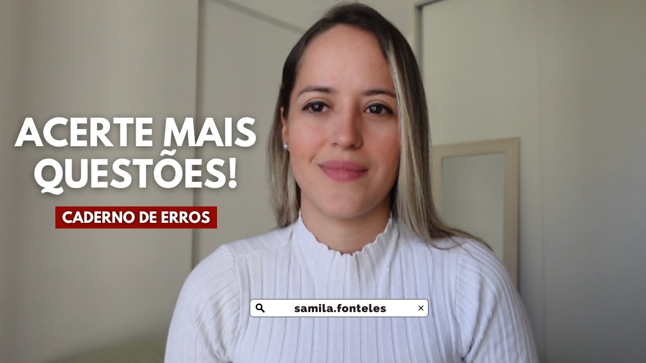 Criando o seu CADERNO DE ERROS para estudar