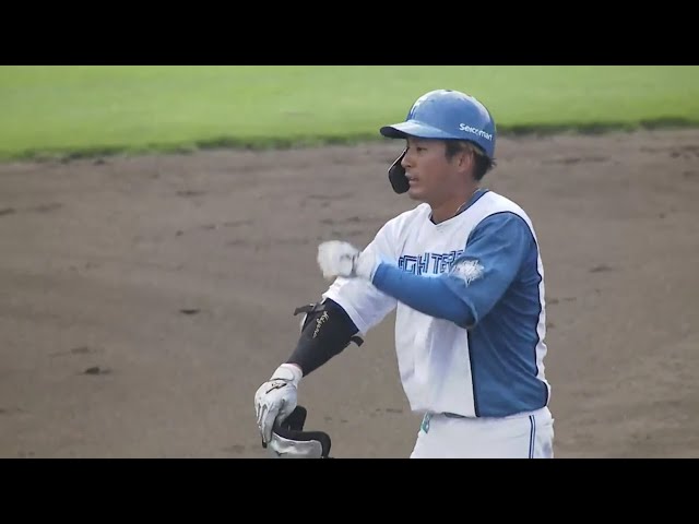 【ファーム】長打力も脚もある!! ファイターズ・水野達稀 先制の2点タイムリー3ベース!!  2023年8月16日 北海道日本ハムファイターズ 対 読売ジャイアンツ