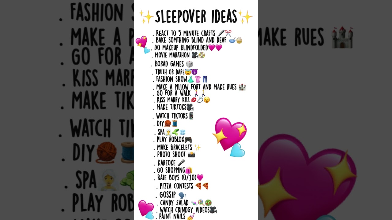 ✨SLEEPOVER IDEAS✨ #preppy #sleepover #shortvideo