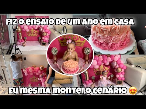 I did the one-year-old's photoshoot at home, smash the cake! 🎂😍 | More party favors arrived!