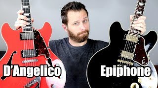 Video thumbnail for Semi-Hollow Shootout! - Epiphone and D'Angelico! by Darrell Braun Guitar