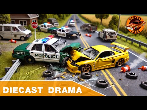 1850+ Diecast Cars in Action – Police Pursuits, Crashes & Rescue Operations