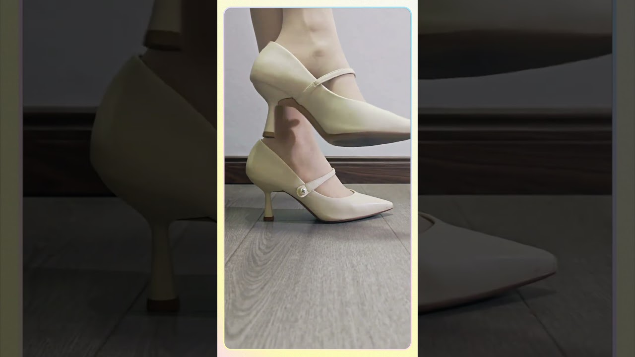 Ultra Sheer White Pantyhose with Ivory High Heels #beauty #heels