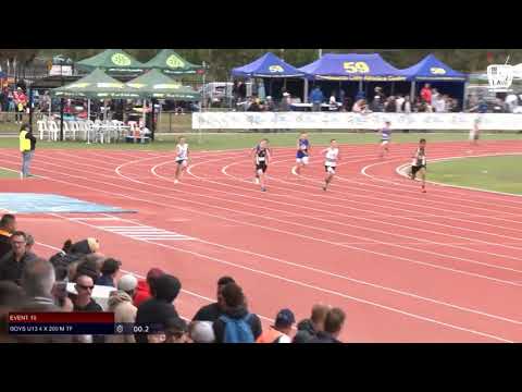 Boys U13 4 x 200m Timed Final 2 - 2019 SUBWAY State Relay Championships // LAVicTV