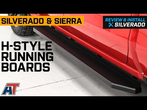 2019-2022 Silverado & Sierra 1500 H-Style Running Boards; Black Review & Install