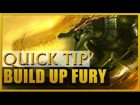 Renekton Quick Tip - How to build up fury fast